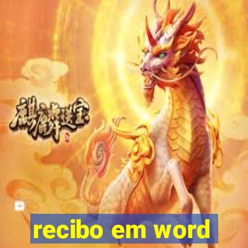 recibo em word