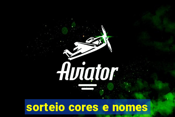 sorteio cores e nomes