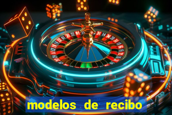 modelos de recibo de pagamento word