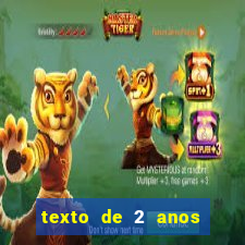 texto de 2 anos de namoro