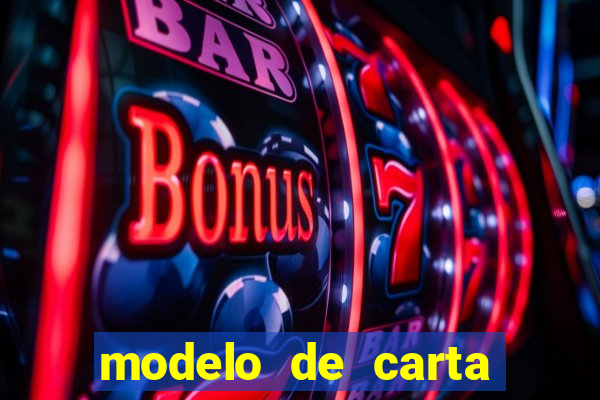 modelo de carta para encontristas