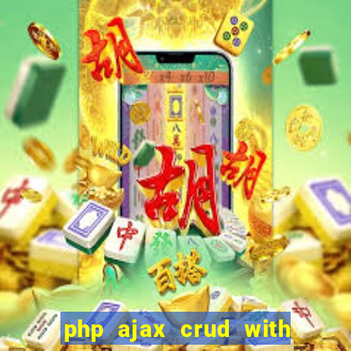 php ajax crud with datatables and bootstrap modals